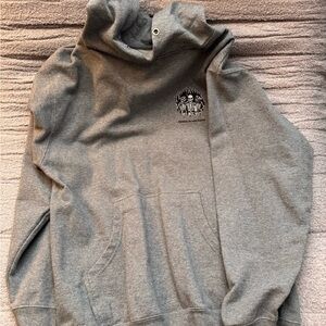 Gray Graphic Hoodie for Men